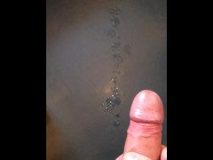 Cumshot before work