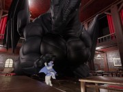 Spiked drink - Artherion hyper feral dragon growth animation