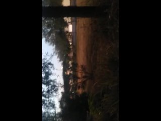 Early Morning Piss Out in the Open