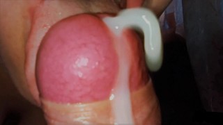 SLOPPY BLOWJOB IN EXTREME CLOSEUP WITH MASSIVE CUMSHOT