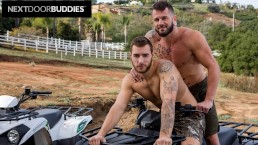 NextDoorBuddies - Epic Cumshots For Flip Fucking Two Tatted Duo