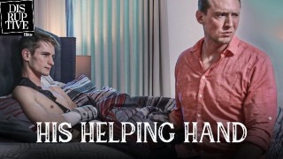 Stepdad Helps Stepson Cum When Bedridden From Accident - Trevor Harris, Pierce Paris - Disruptive