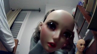 ¡Máscaras de Emily Pt3! Tiempo de juego POV con muñeca enmascarada Celli! ¡Como ella te domina con su cuerpo de goma!