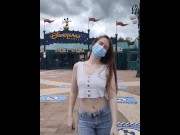 Preview 3 of Exhibitionist Isabella flashing in Paris