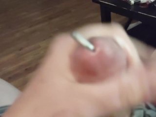 Shooting The Camera with My Cum. Massively Surprise Cum shot! POV