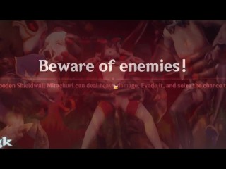 Eula Jean and Amber get a Hardcore Sex Session with Mitachurls Genshin Impact Extended HD 60FPS