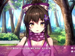 【R18版女忍者エロゲーNinNinDays動画14】Hシーン 野外でおっぱい揉んバックセックスしまくり、我慢できず中出し！(爆乳くノ一 ニンニンデイズ実況プレイ ninja Hentai game)