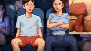 Girl gets masturbed in cinema - summertime saga game porn