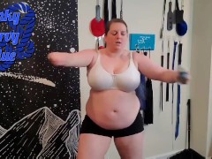Teaser - BBW Just Dance Workout in Shorts and Sports Bra