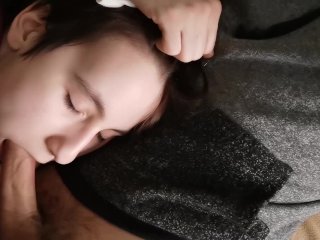 cumslut, little, babygirl, morning blowjob