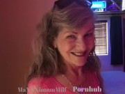 Preview 6 of Mature Hotwife At Mon Chalet POV BJ Stranger Fucks Wife Husband Watches! 🍍Swinger Motel!
