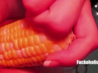 role play, corn fuck, exclusive, close up pussy