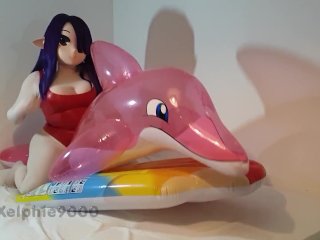 swimsuit, amateur, inflatable, dry humping