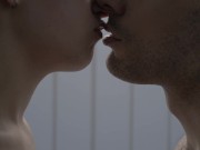 Preview 1 of (ASMR) Romantic and passionate kisses on a rainy day 4K