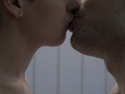 Preview 2 of (ASMR) Romantic and passionate kisses on a rainy day 4K