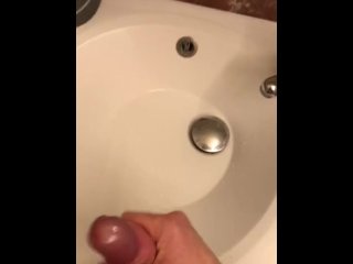 amateur, vertical video, masturbation, lot of cum