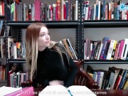 Preview 1 of Amateur College Teen Masturbates On Cam During Study Hall