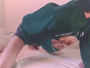 Preview 3 of Look at me masturbate! Bear sweatshirt (Short video)