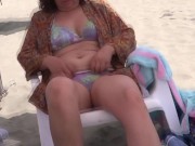 Preview 2 of My wife makes me cuckold for the first time on the beach with our step-nephew