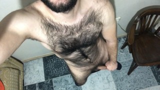 Masturbación masculina en solitario muy peluda y semen Spanish Thai Filipino Korean Argentinian