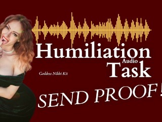 DIVERTIDO FemDom Humillación Slave Tareas - Envía PRUEBA EN MIS FANS GRATIS /GoddessNikkiKit