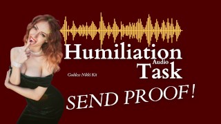 FUNNY FemDom Humiliation Slave tâches - Envoyez une preuve sur My FREE Only Fans / GoddessNikkiKit