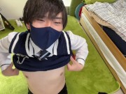 Preview 2 of A high school boy messed with his nipples and had a dry orgasm. [Japanese man]