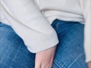 Preview 2 of Amateur Japanese masturbation wearing tight skinny jeans ♡ [Personal shooting]