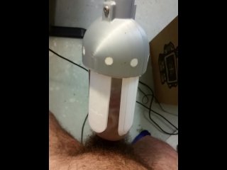 cumshot, fucking machine, masturbation, vertical video