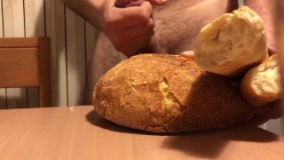 Cum on fresh bread
