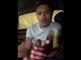 Jerking dl bro off in the car 