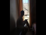 Preview 6 of Caught naked and jerking in the window