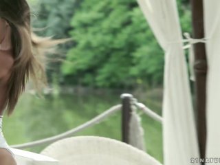 Joymii - Brunette Babe Amira Kristof Analised Outdoors