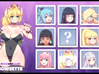 Waifu Hub [PornPlay пародия на хентай игру] Bowsette кастинг на диване - часть 3