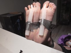 Candles Strapped to my Feet