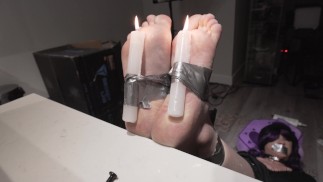 Candles Strapped to my Feet
