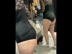 Spied girl changing in the dressing room