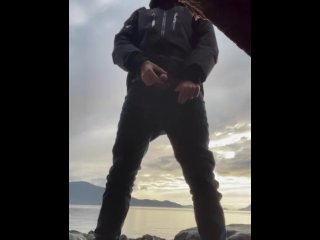 piss, public, vertical video, solo male