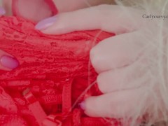 Lingerie and thong licking with tits teasing! 