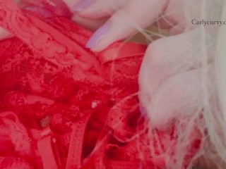 Lingerie_and thonglicking with tits teasing!