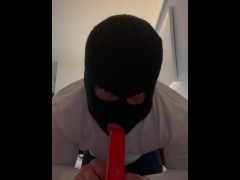 Solo silly hotel deep throat sucking dick