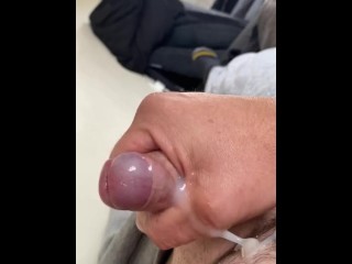 Wanking my Cock with Cum Shot