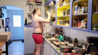 Domestic God Mode: Doing the Dishes in my Underwear