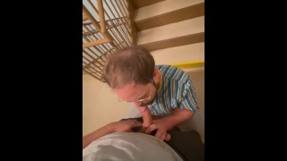 In The Stairwell Faggot Sucks Off Top