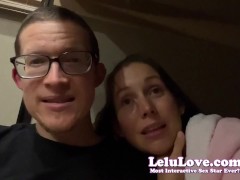Behind the scenes vibrator warmup to blowjob & POV missionary & other adventures - Lelu Love