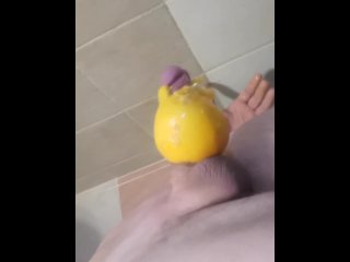 I fuck an orange!!! SICK ROUGH SEX