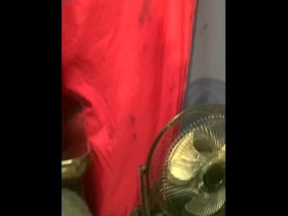 Huge cum shot I blasted into the air and some landed on the curtain behind part 2