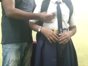 Preview 2 of Indian  girl after coming in  college and fucking his teacher