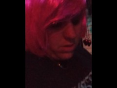 Pink wig