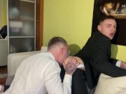Preview 4 of Man in suit fucks a twink bareback